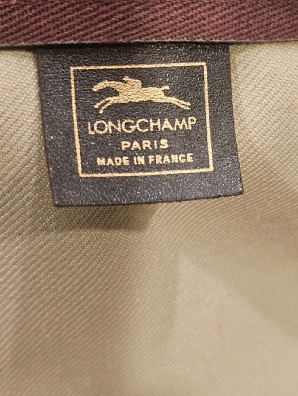 Vintage Longchamp Dark Brown Tote With Vintage Racehorse Zipper Pull - Picture 10 of 10